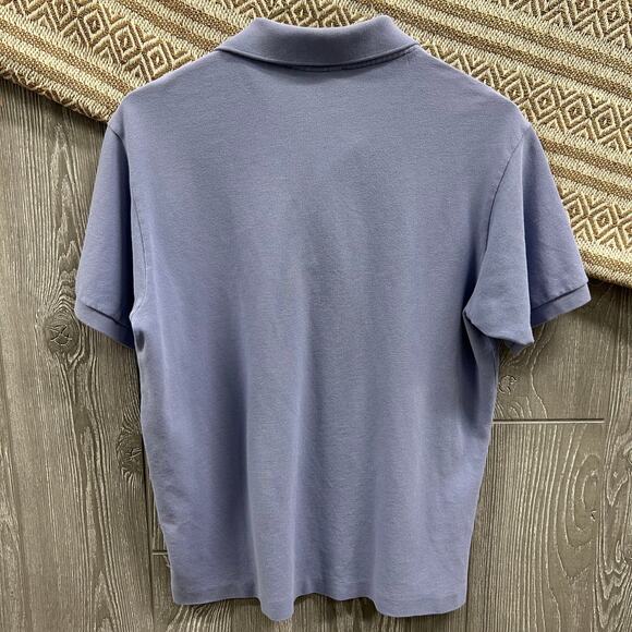 Lacoste Classic Fit Collared Short Sleeve Button Placket Polo Shirt Lavender Med - Picture 5 of 9